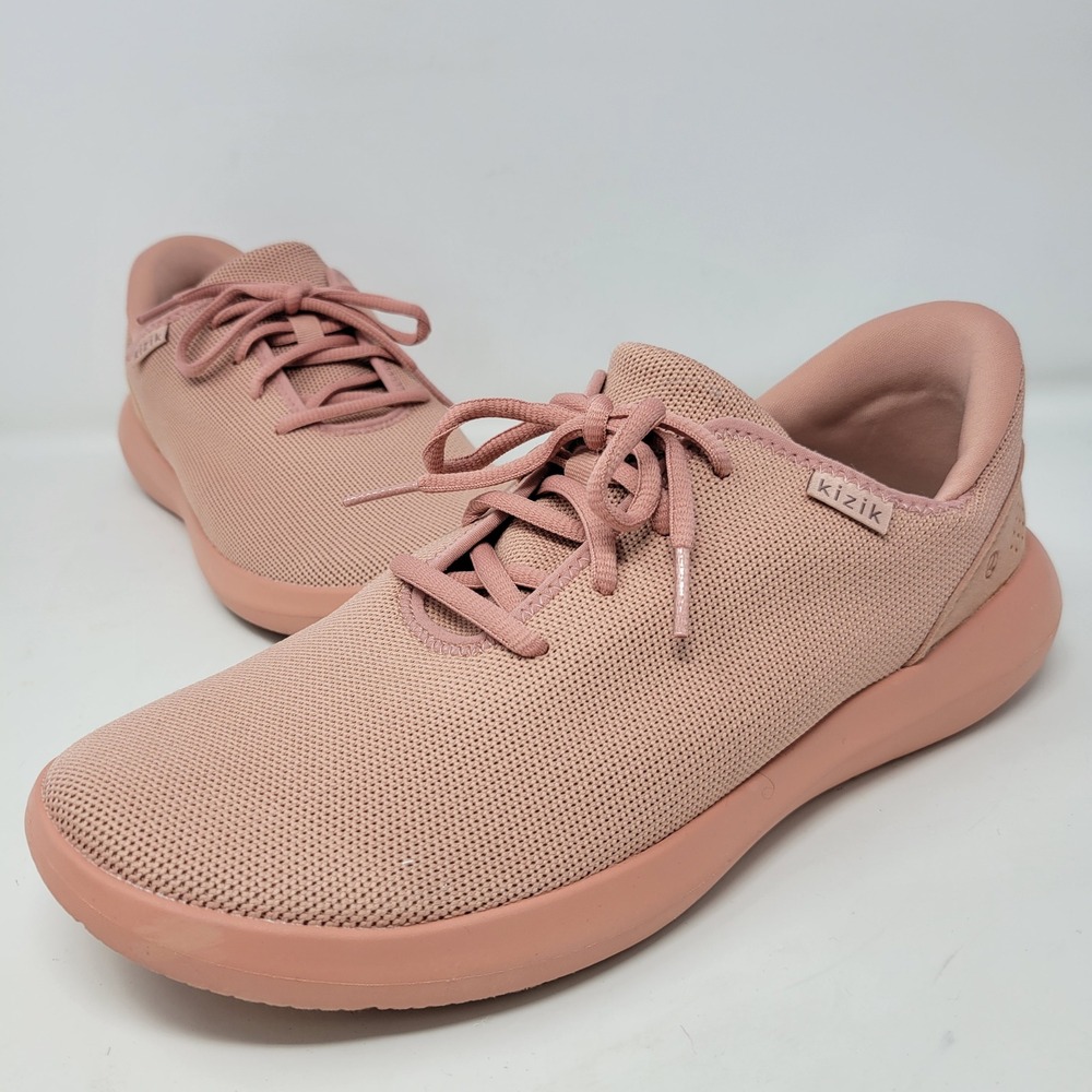 Kizik Madrid Eco Knit Rose Pink Lace Up Sneakers Shoes M‎ 9.5 W 11
